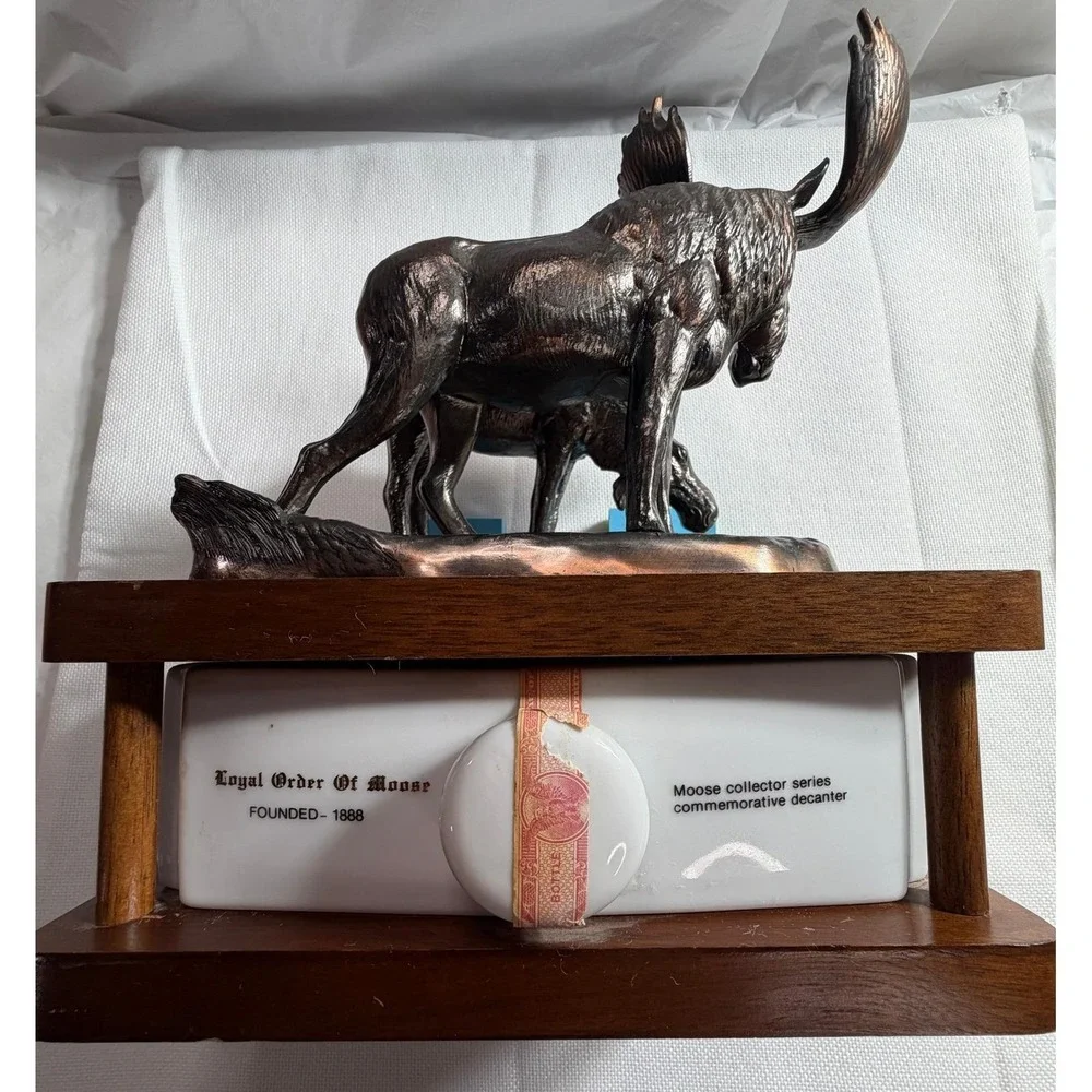 RARE SEALED w Contents Mooseheart Commemorative Decanter Loyal Order of Moose